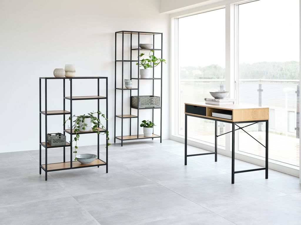 Desk TRAPPEDAL 48x95 oak/black