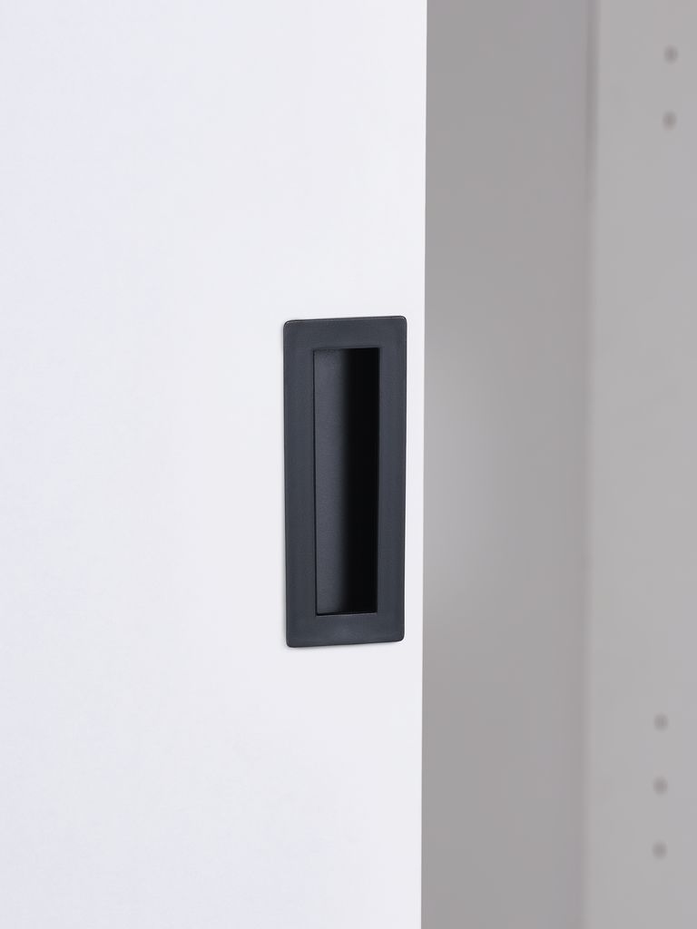 Wardrobe ODDER 120x201 2 sliding doors w/mirror white