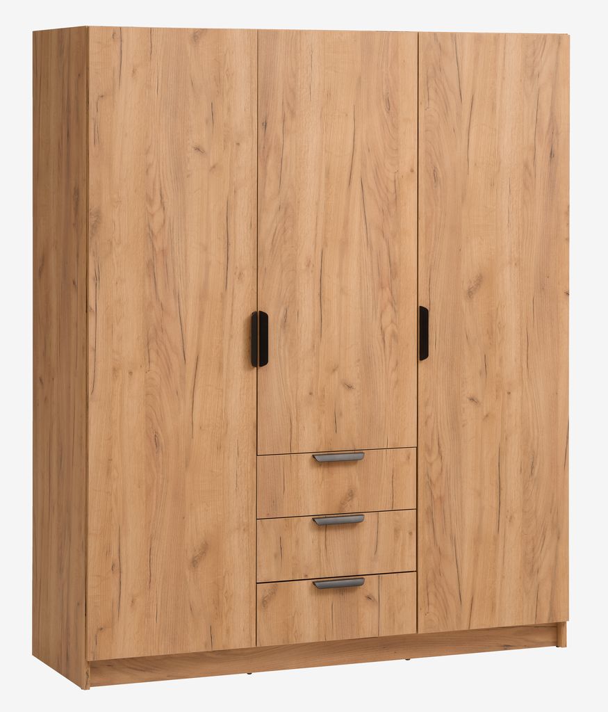 Wardrobe JENSLEV 144x176 oak