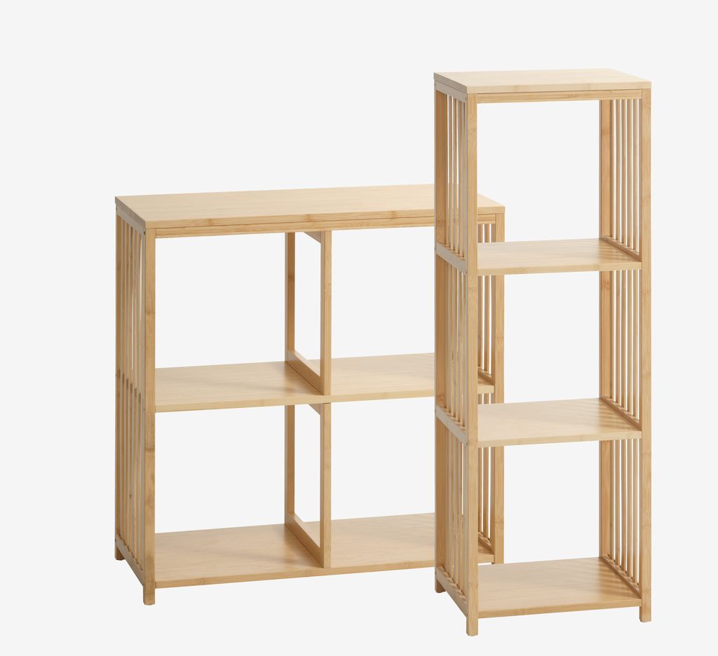Shelving unit BALLUM 4 shelves bamboo