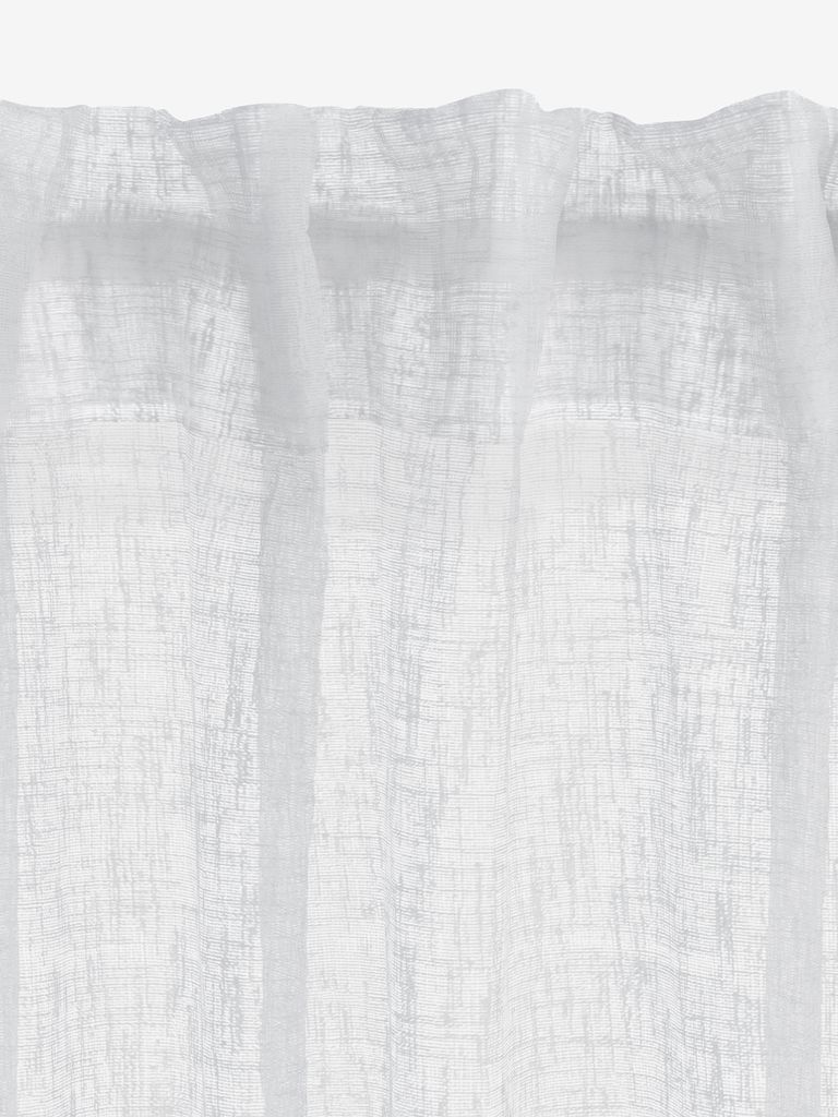 Curtain UNNEN 1x140x300 linen-look white