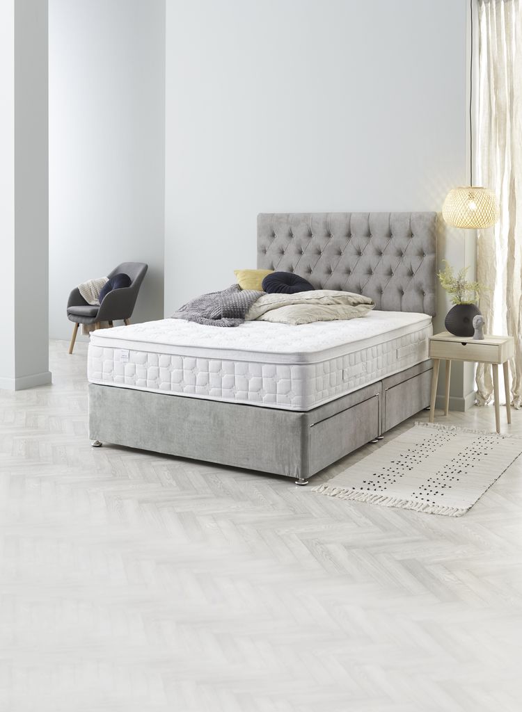 Headboard H70 BUTTONS Double Grey-49