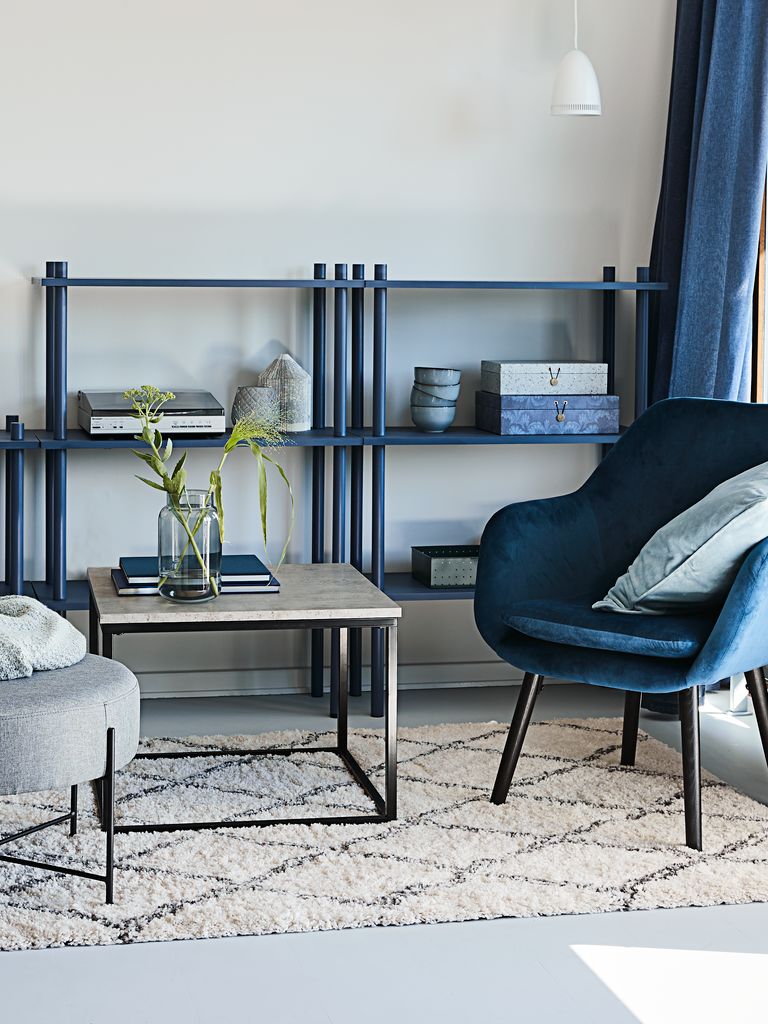 End table DOKKEDAL 60x60 concrete color