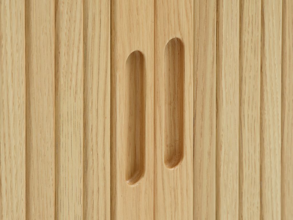 Sideboard LYNGVIG 120 cm 2 tambour doors natural oak