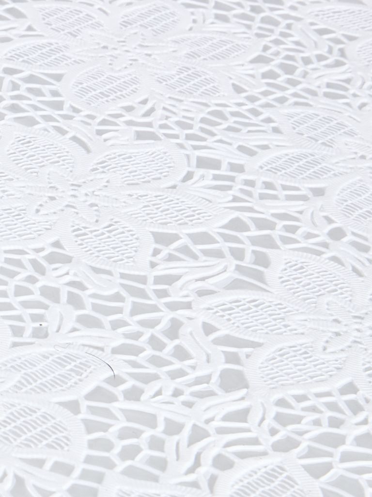 Vinyl tablecloth ALPESTILKE 140cm white