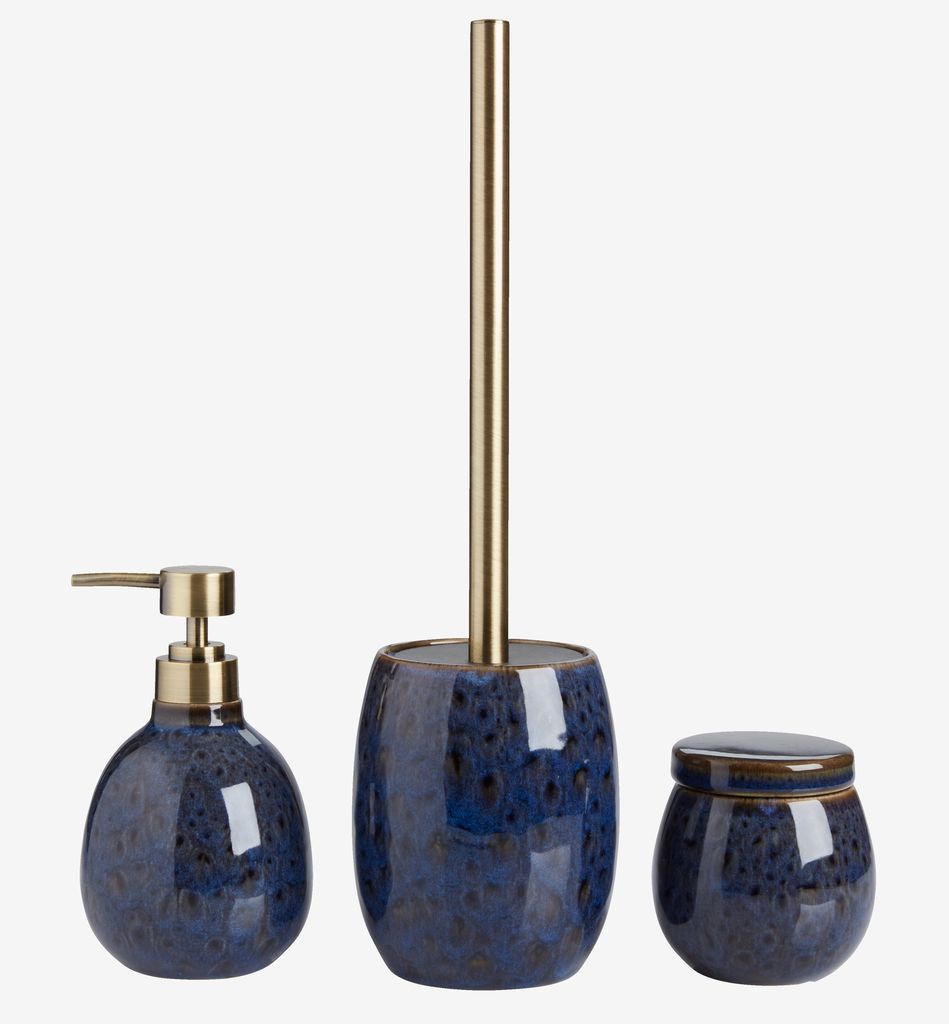 Storage jar KALLINGE D9xH9cm blue