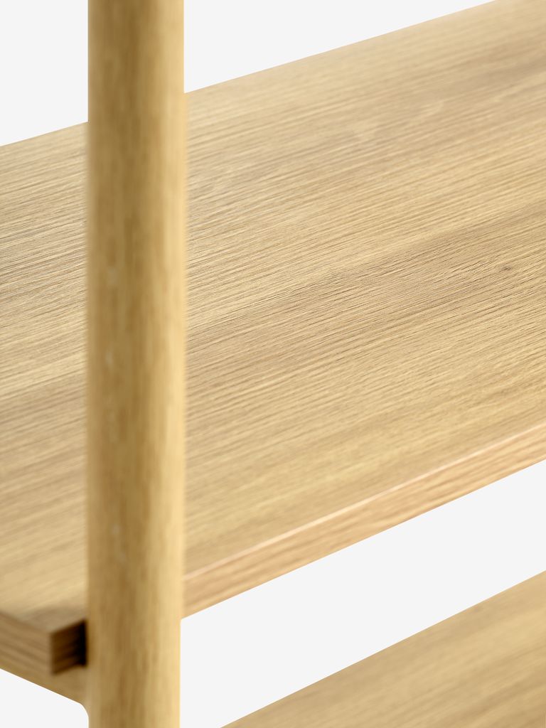 Shelving unit LINDVED 4 shelves oak colour