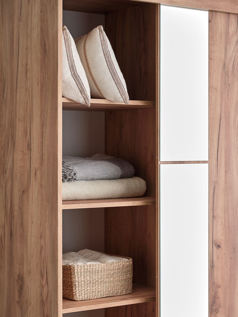 Shelves f/ ODDER/LIMFJORDEN 2 doors 2pcs/pk oak