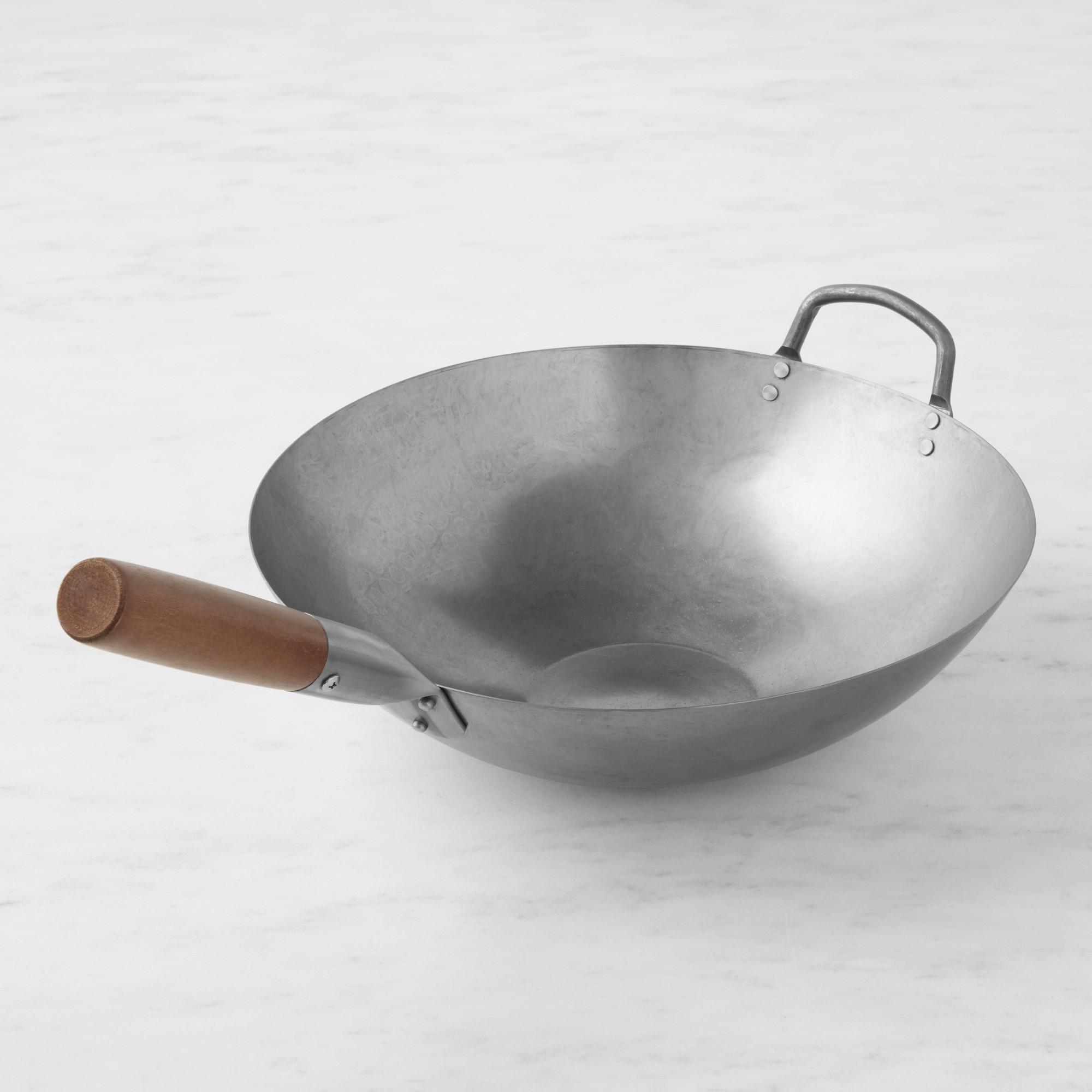 Williams Sonoma Traditional Carbon Steel Flat-Bottom Wok, 14