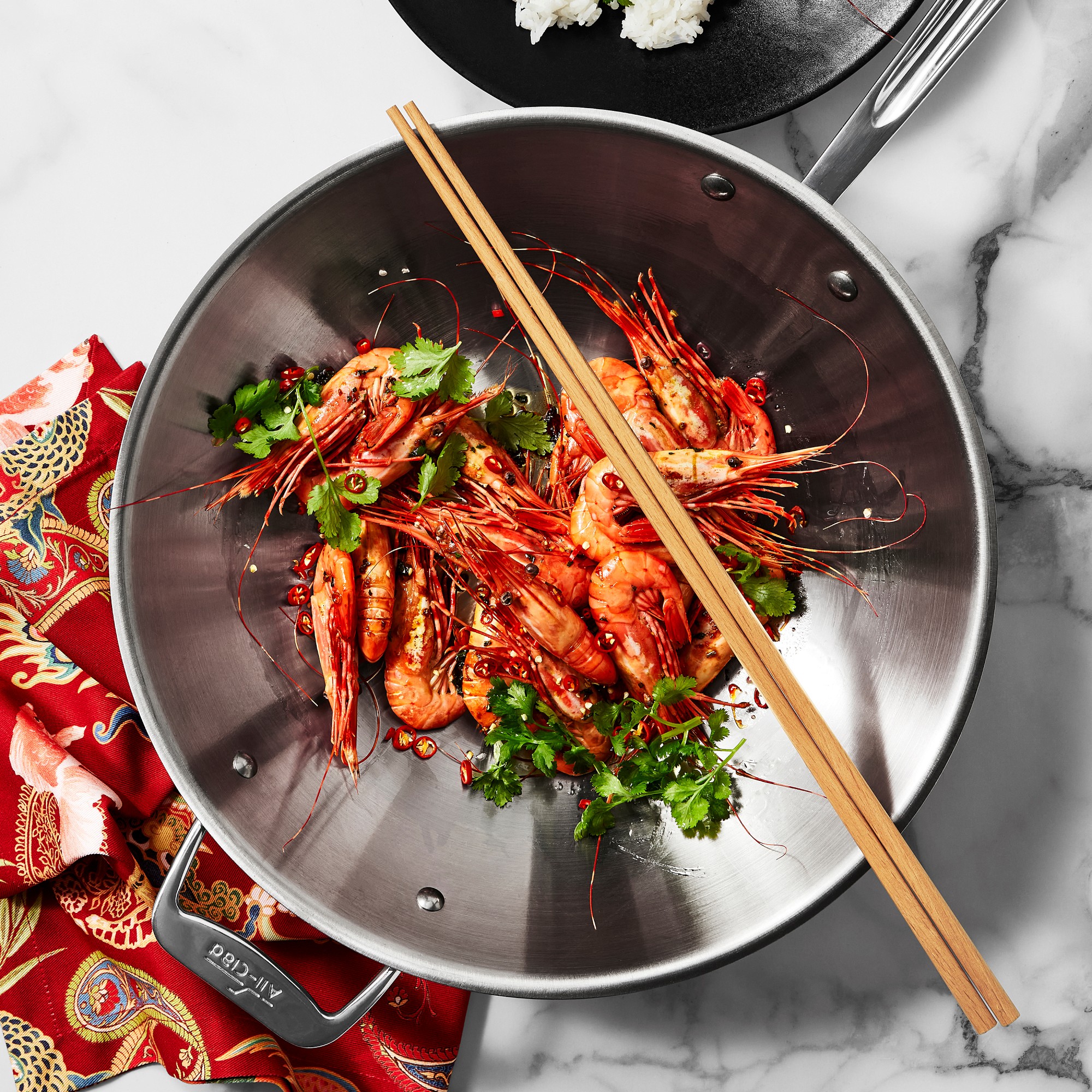 All-Clad D3® Tri-Ply Stainless-Steel Wok, 14