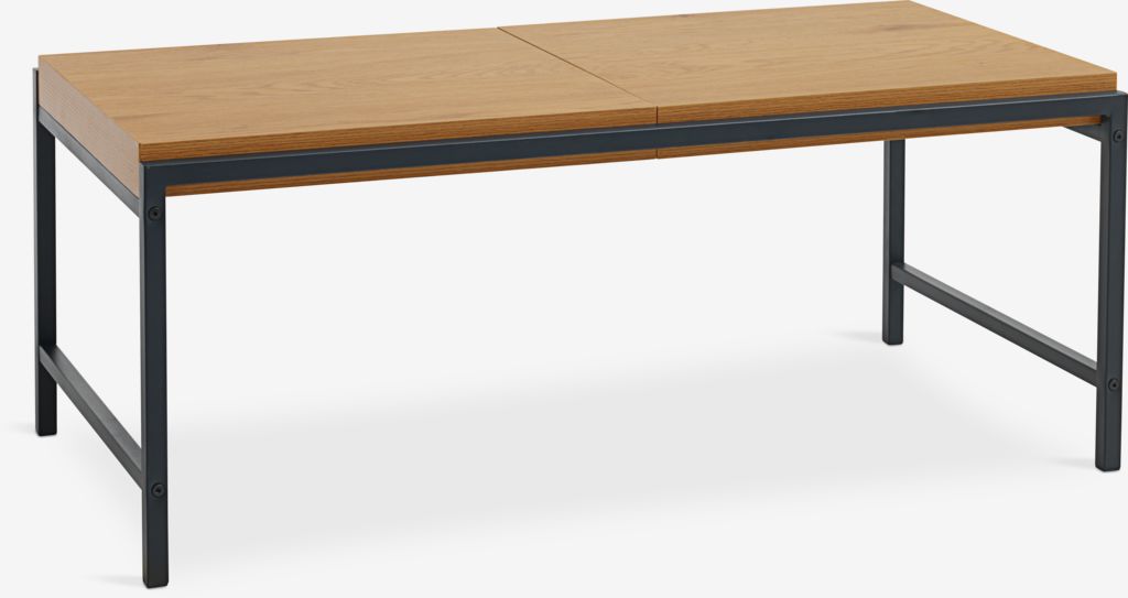 Coffee table TRAPPEDAL 50x100 oak/black