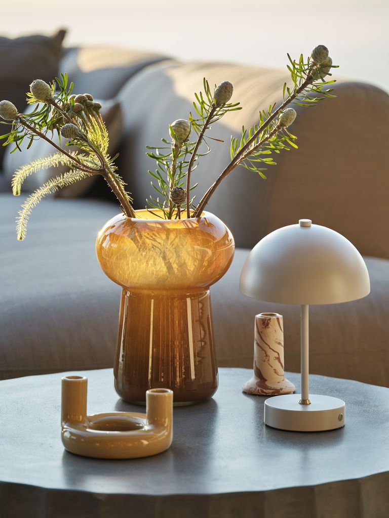 Vase KELD D19xH25cm yellow