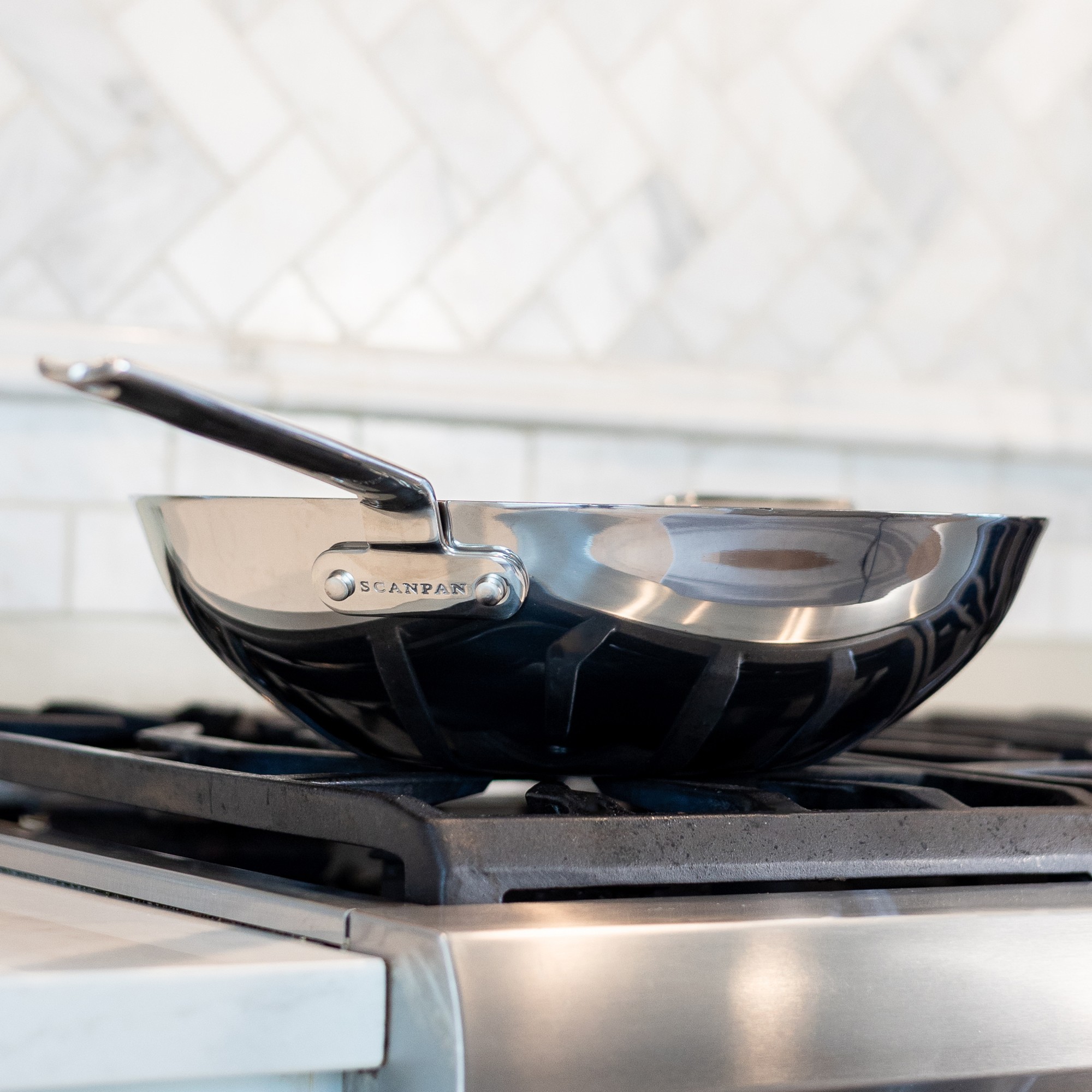 SCANPAN® TSS+ Stainless-Steel Nonstick Wok, 12 1/2