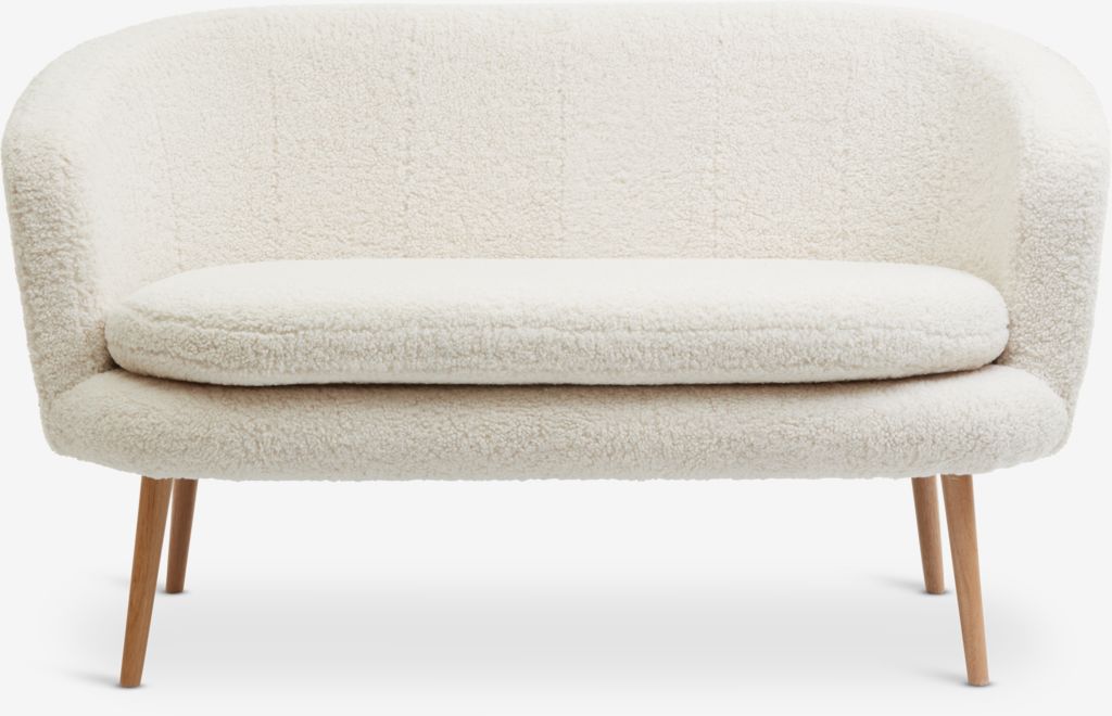 Sofa GISTRUP 2 seater off-white teddy