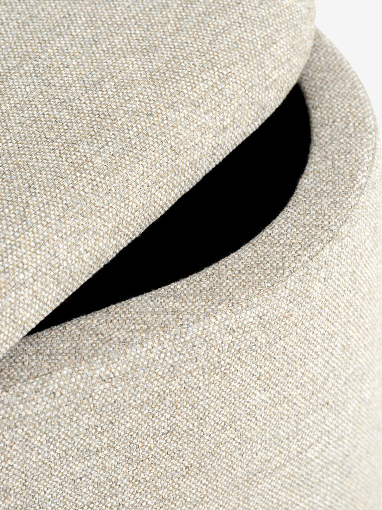 Pouffe GISLEV 65x36 w/storage sand fabric