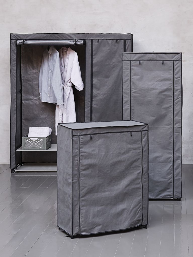 Wardrobe DAMHUS 149x174 dark grey