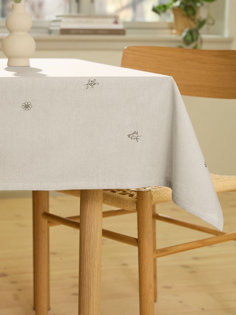 Tablecloth ENGFIOL 140x240 beige/grey