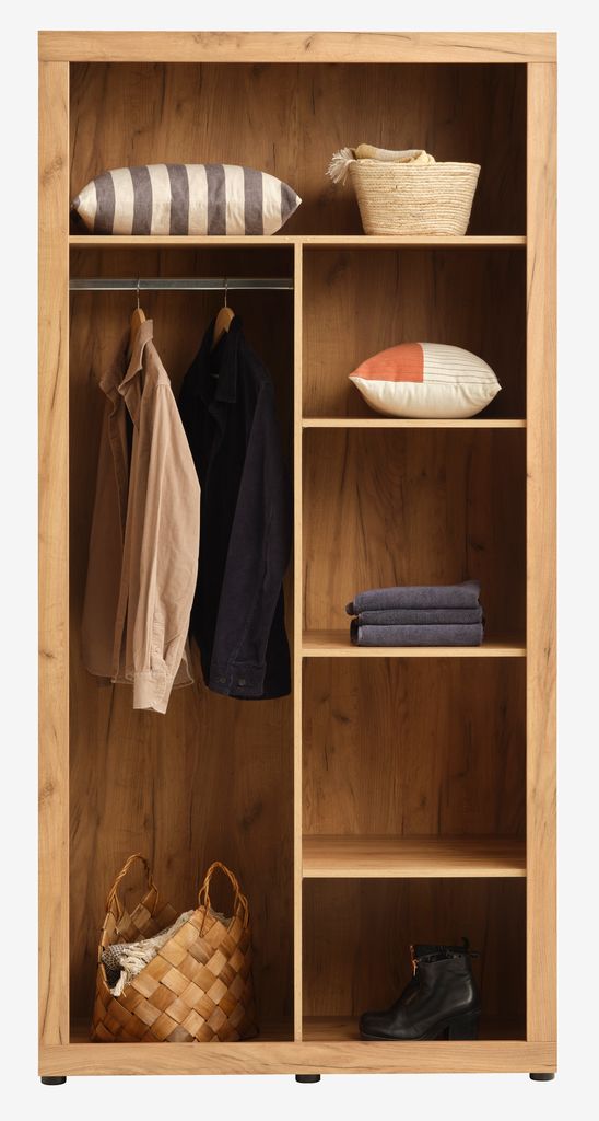 Wardrobe LINTRUP 109x220 2 doors oak colour