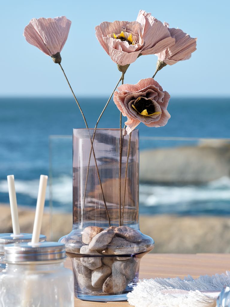 Artificial flower PER H40cm rose