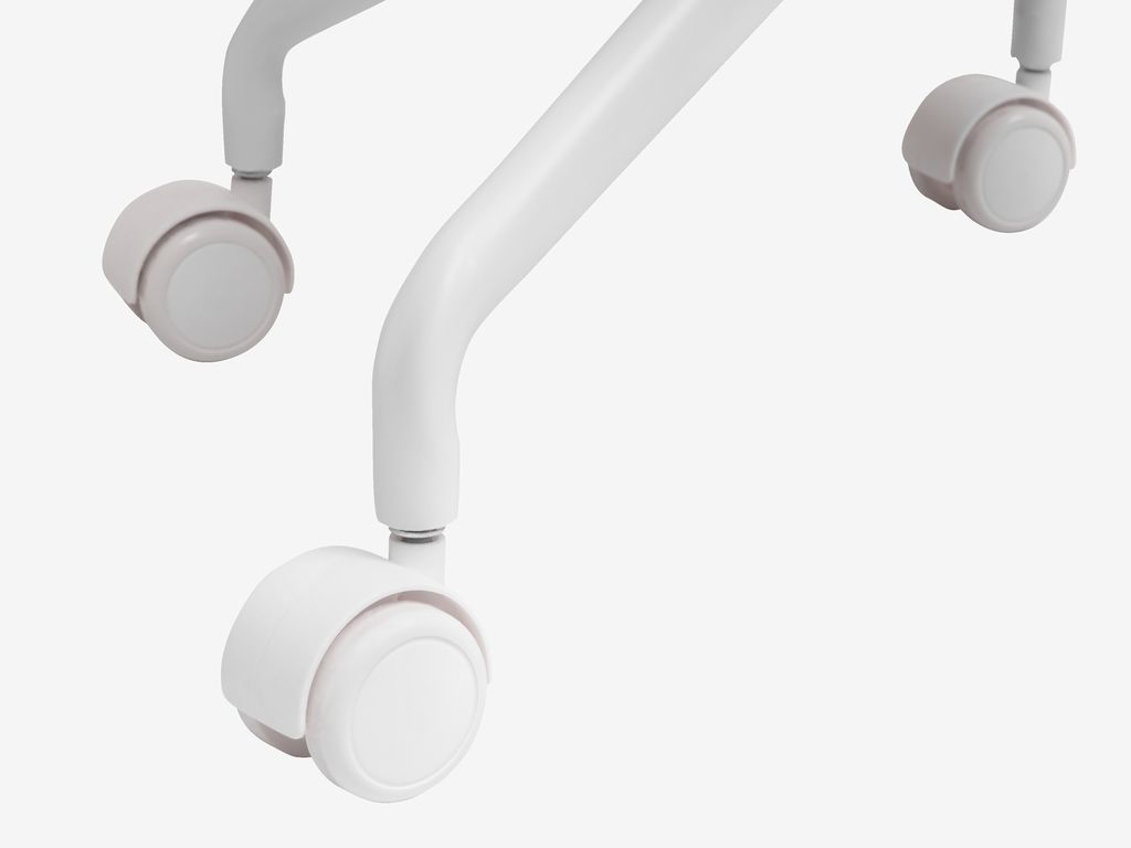 Desk chair REERSLEV sand fabric/white