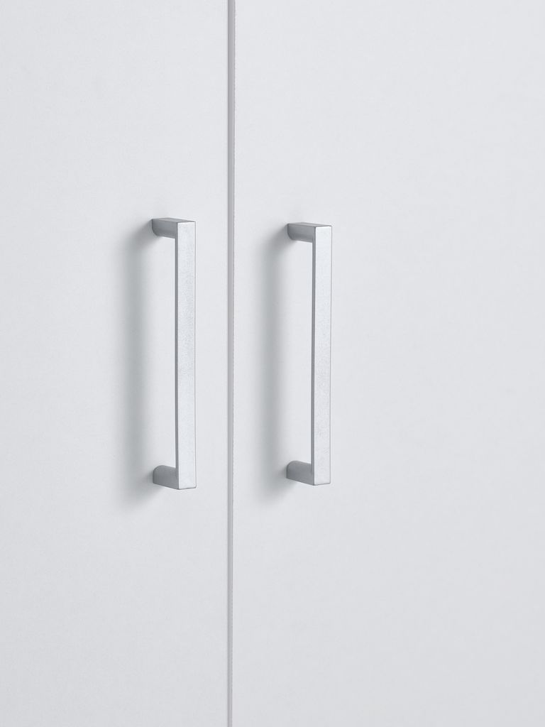 Wardrobe FANDRUP 145x176 3 doors 3 drawers white