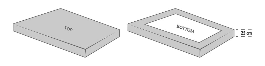 Quilted Mattress protector MATHILDA Single