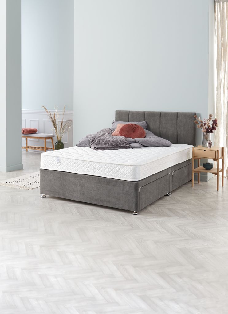 Headboard H50 STITCHED Double Grey-50