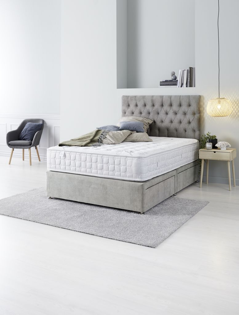 Headboard H70 BUTTONS Double Grey-49