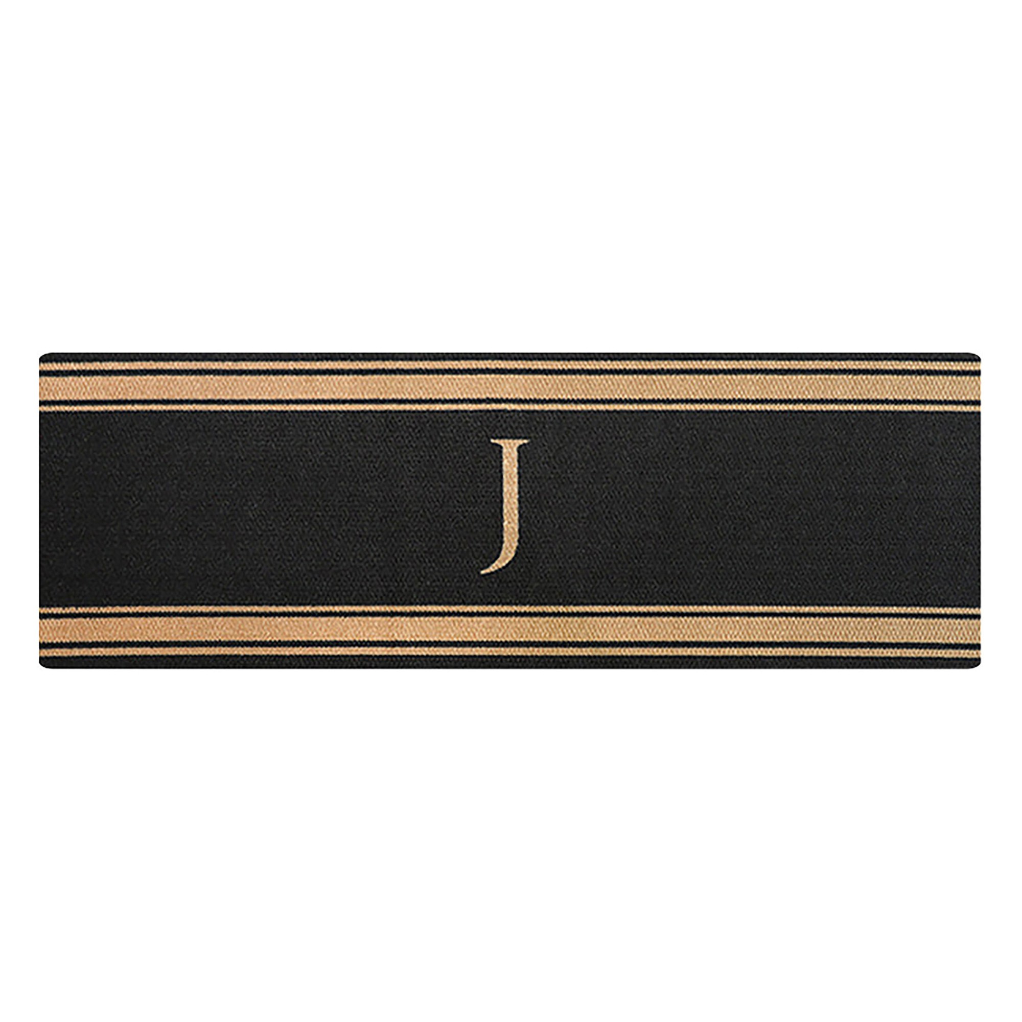 Neighburly Initial Stripes Indoor/Outdoor Monogram Doormat
