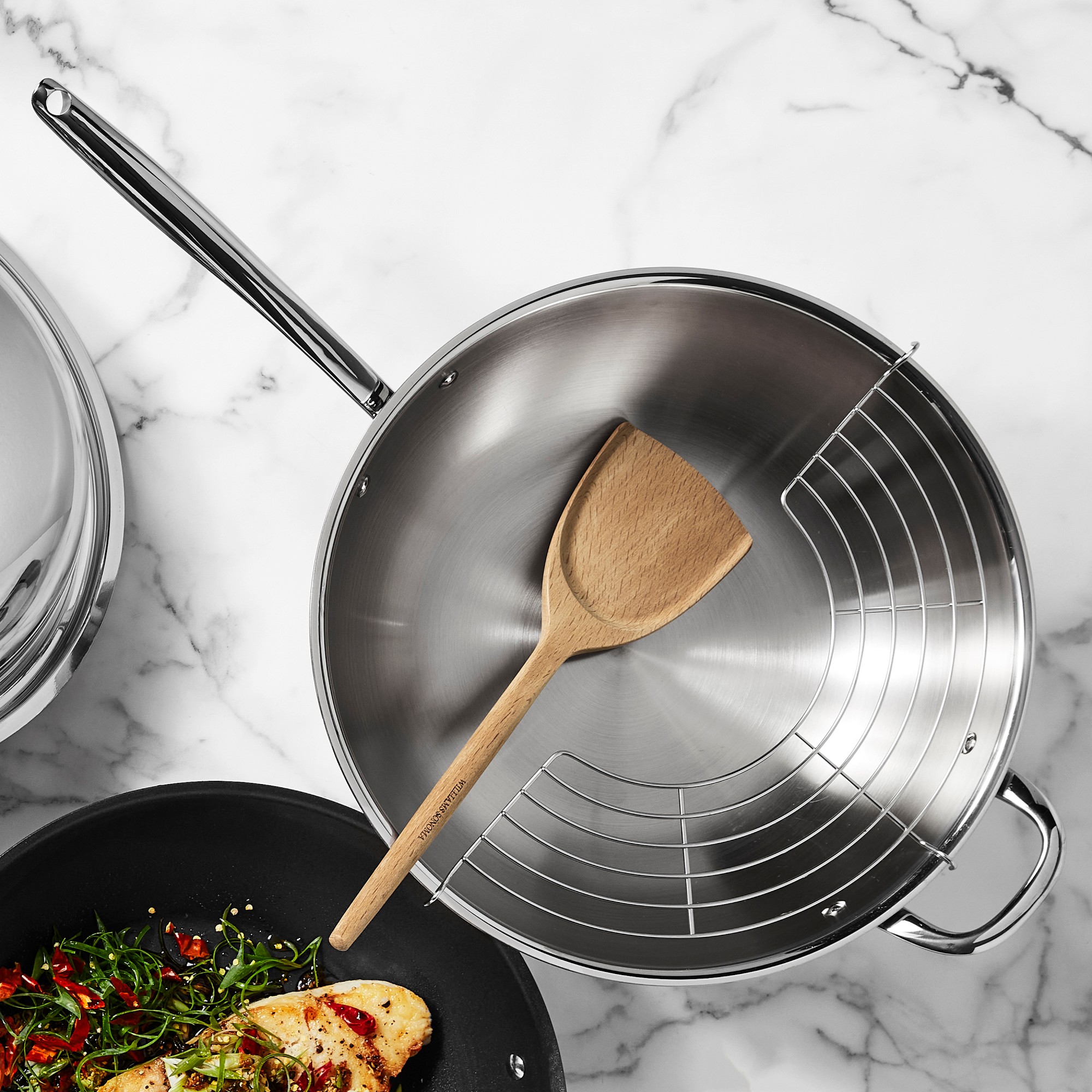 Williams Sonoma Signature Stainless-Steel Wok, 14