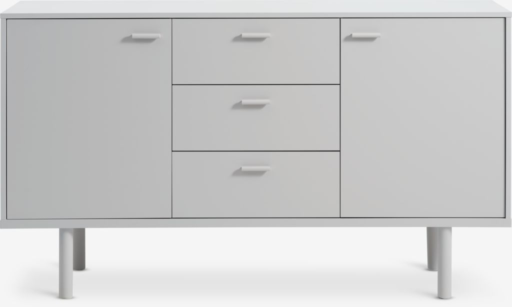 Sideboard BELLELUND 2 doors 3 drawers beige