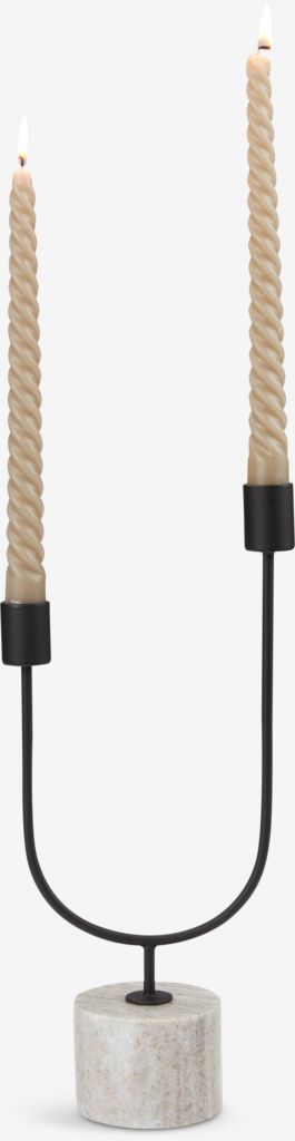 Candlestick KURT W15xL7xH33cm black