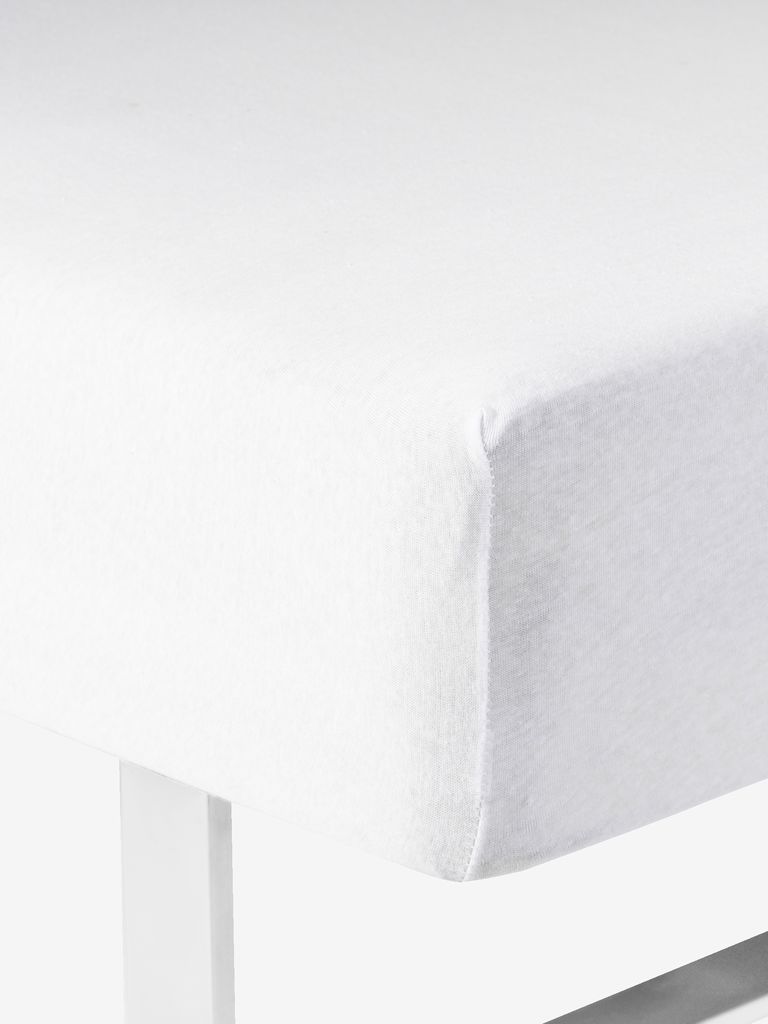 Jersey Fitted sheet JETTE BABY white