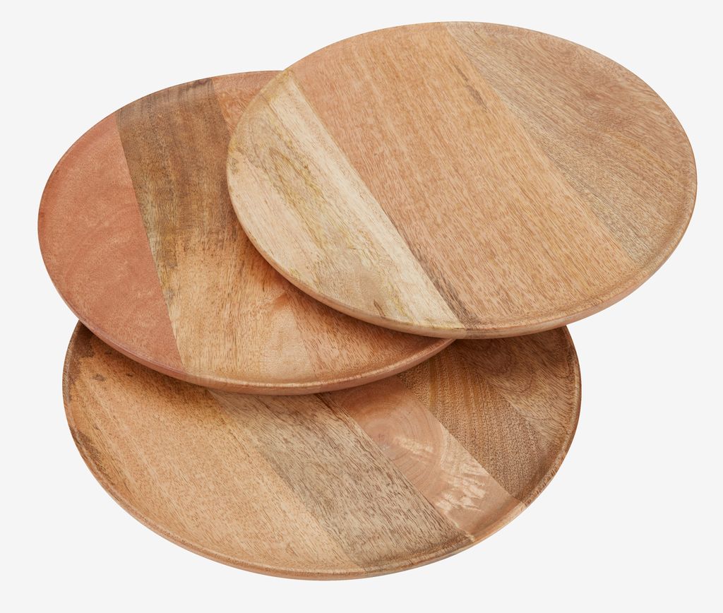 Decorative tray GERNER D30cm wood