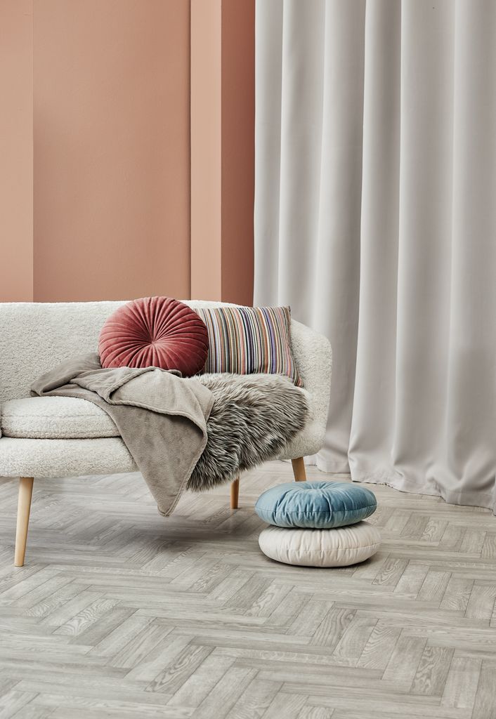 Faux lambskin TAKS 60x90 light brown