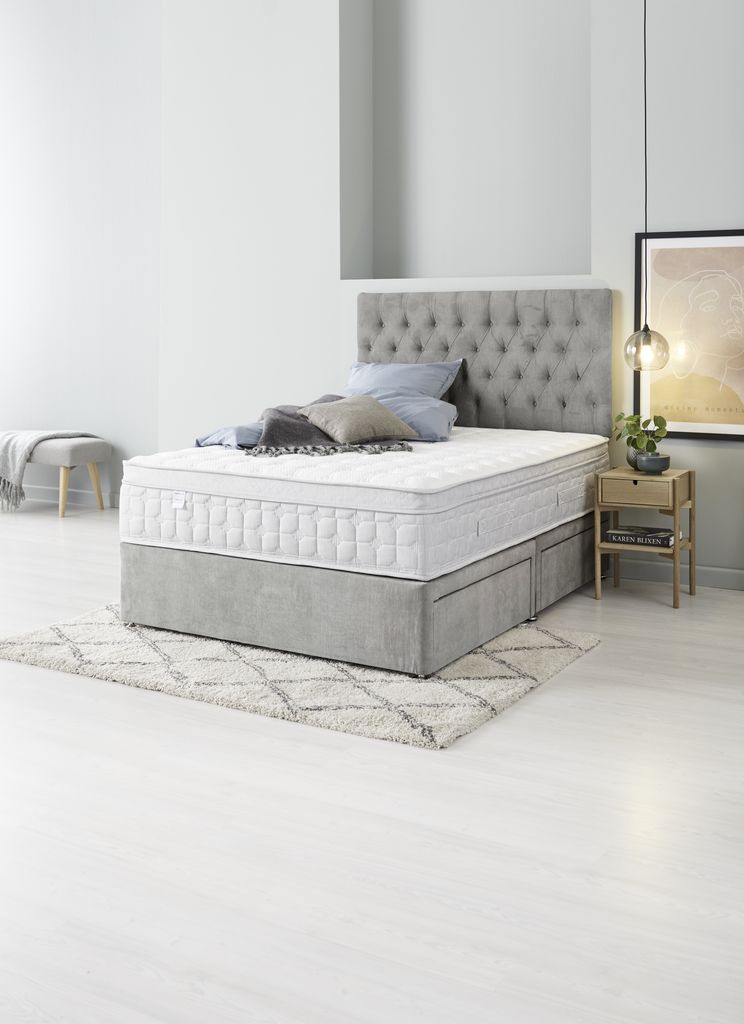 Headboard H70 BUTTONS Double Grey-49