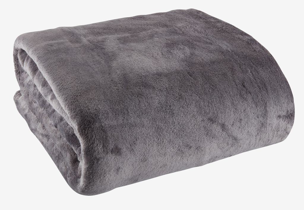 Fleece throw GULSKOLM 220x240 grey