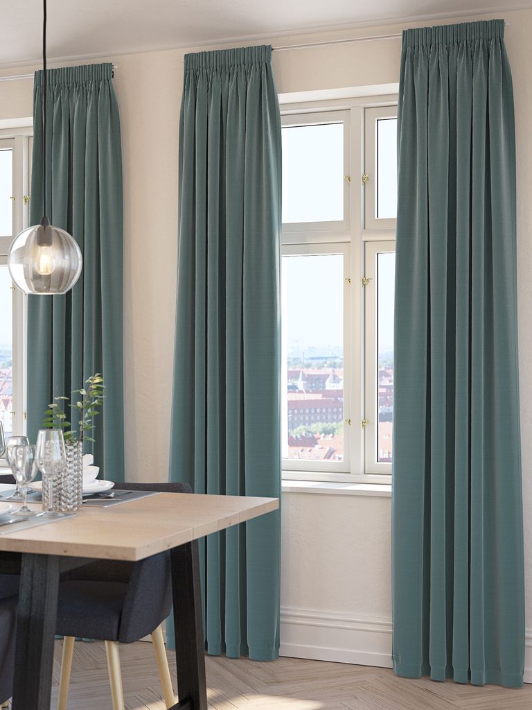 Curtain AUSTRA 1x140x300 velvet green