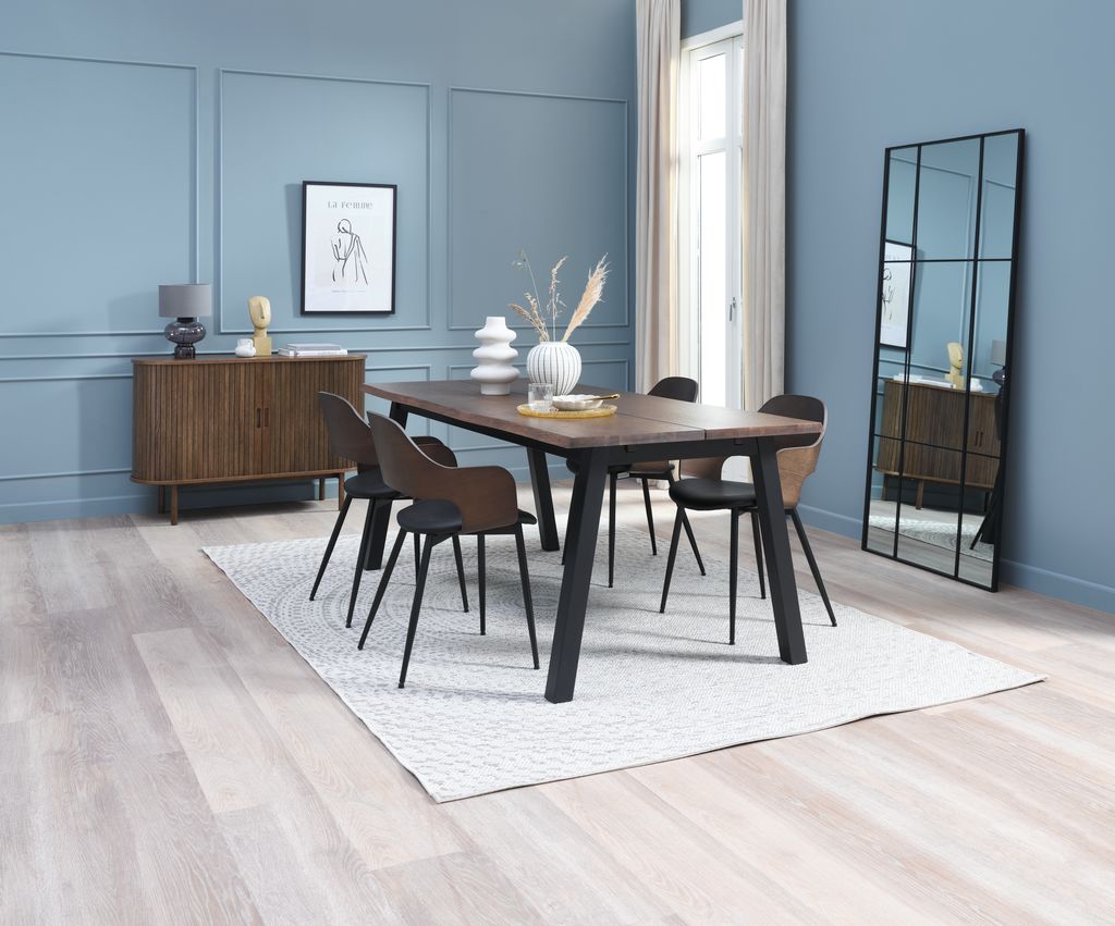 Sideboard LYNGVIG 120 cm 2 tambour doors dark oak