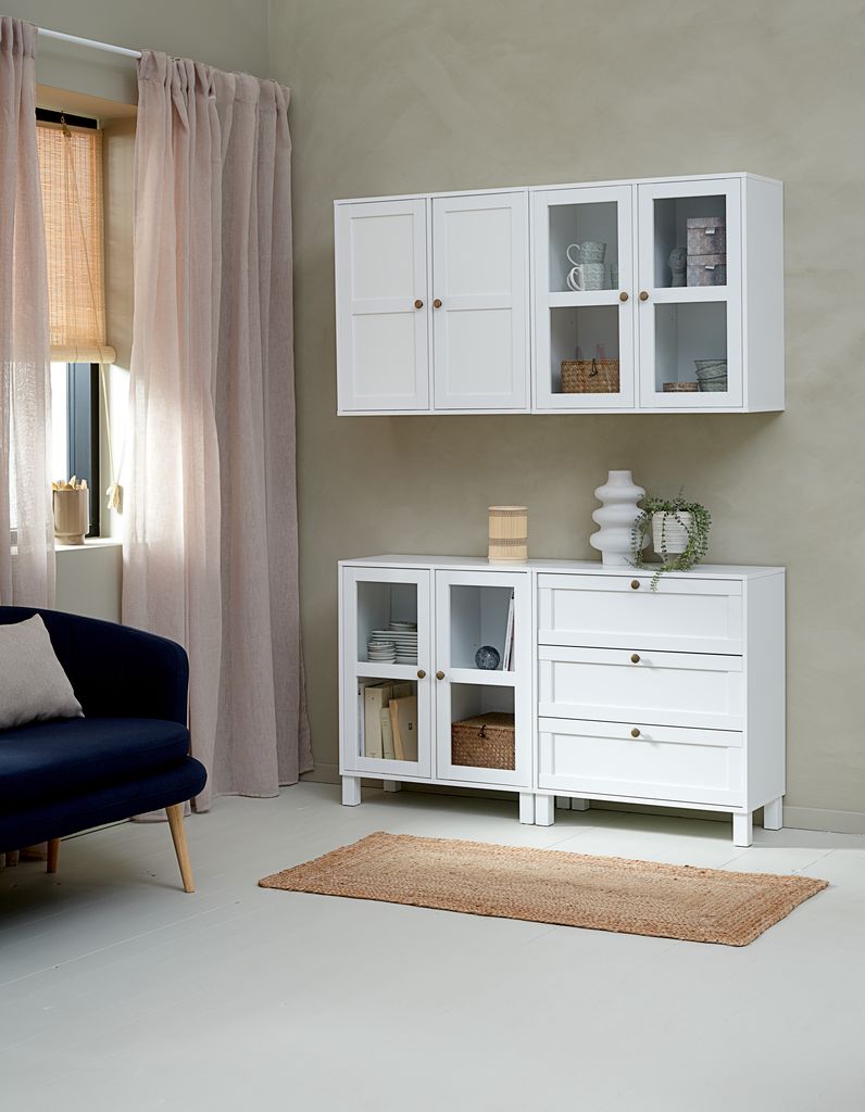 Cabinet SKALS 3 drawers white