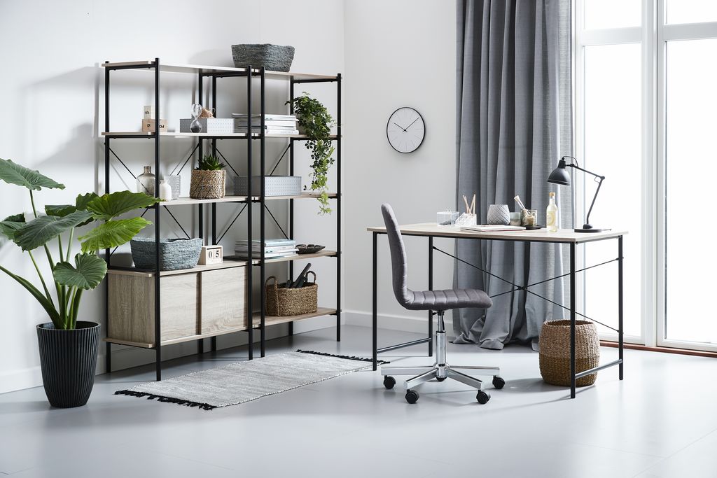 Desk VANDBORG 60x120 oak/black