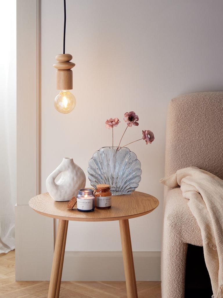 Pendant ASMIND D8xH13cm wood