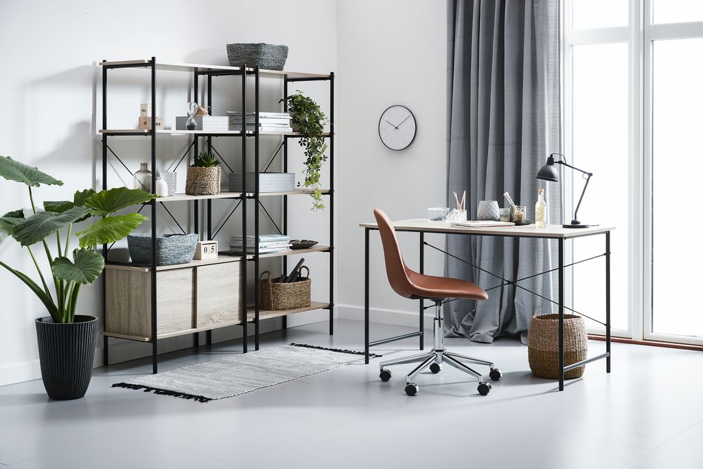 Desk VANDBORG 60x120 oak/black