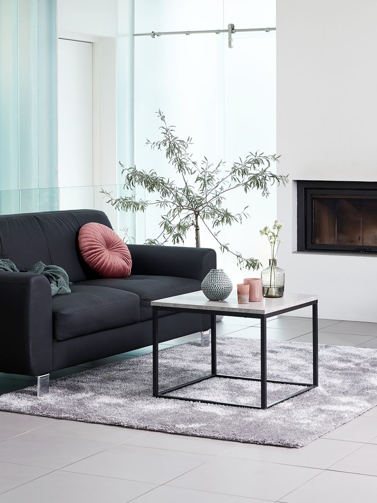 End table DOKKEDAL 60x60 concrete color