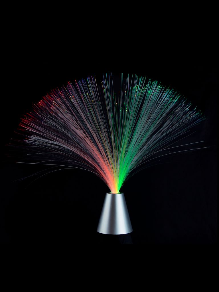Fibre optic lamp VIKTOR D8xH34cm w/LED