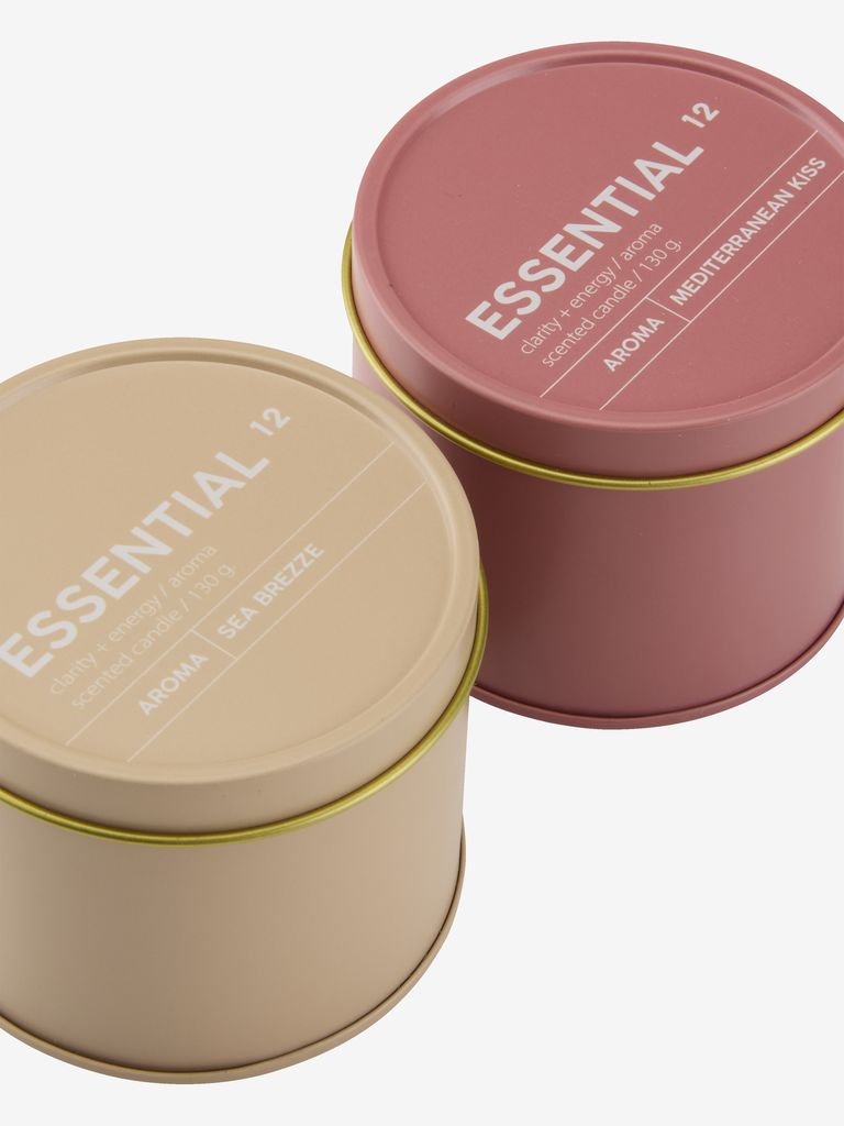 Scented candle STAFFAN with lid assorted