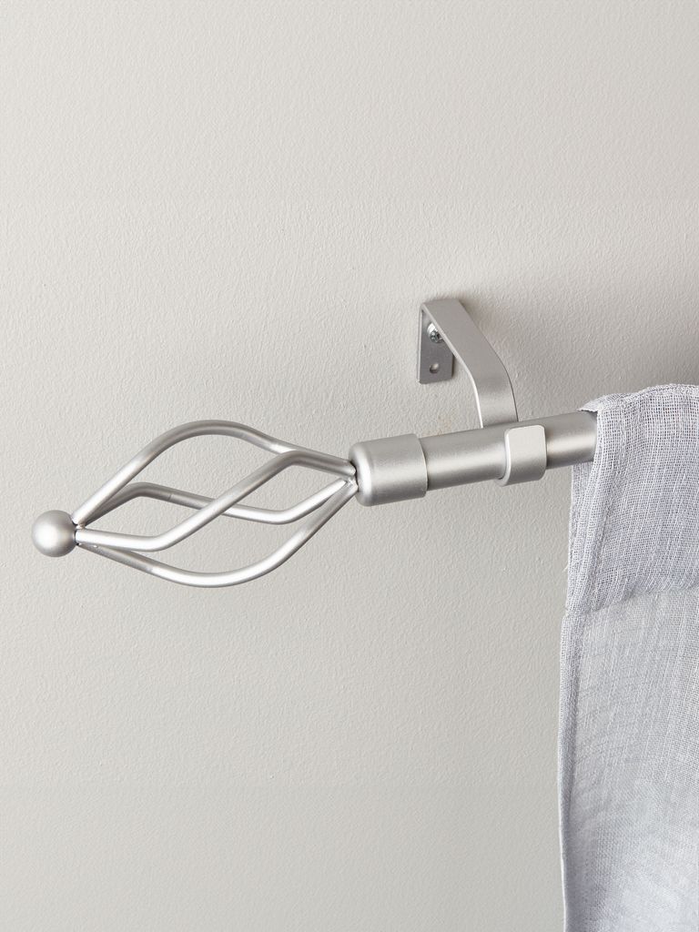 Curtain pole COUNTY CROWN 125-215cm silver