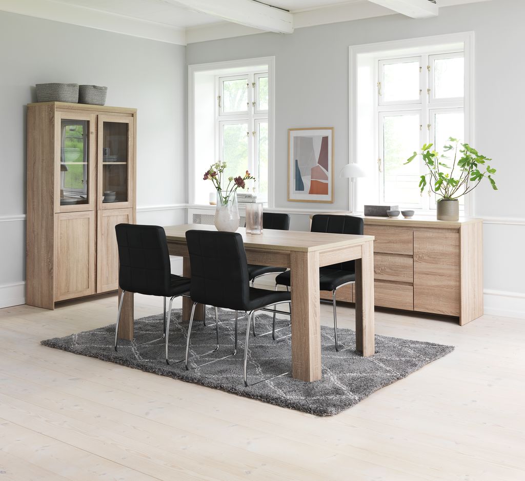 Sideboard HASLUND 2 doors 3 drawers oak