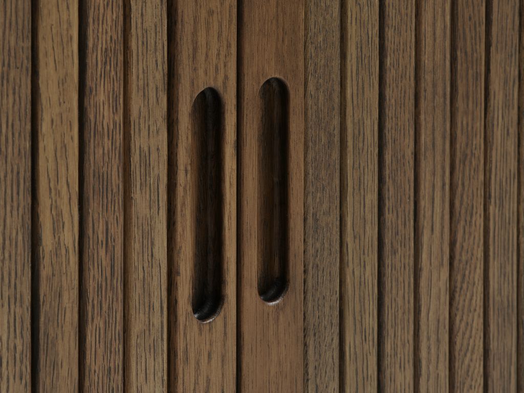 Sideboard LYNGVIG 120 cm 2 tambour doors dark oak