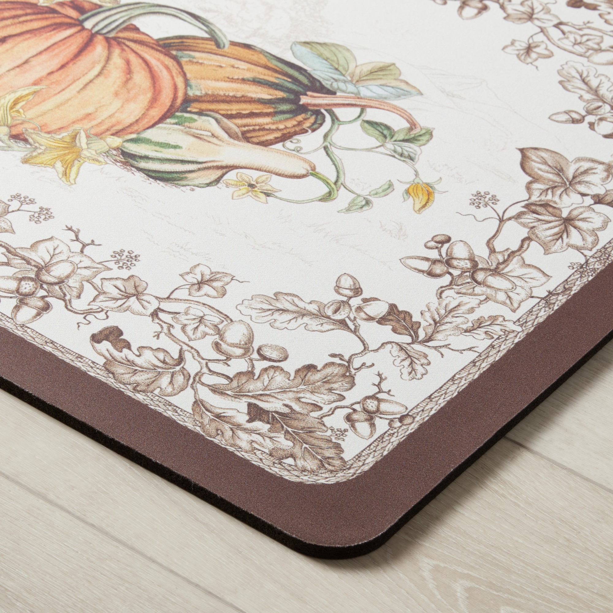 Plymouth Pumpkin Cushioned Kitchen Mat
